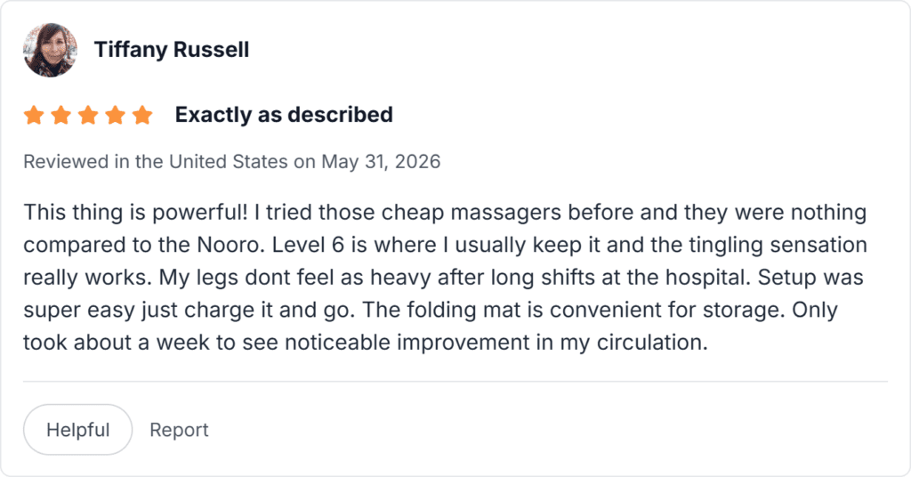 Nooro Ems Foot Massager Reviews