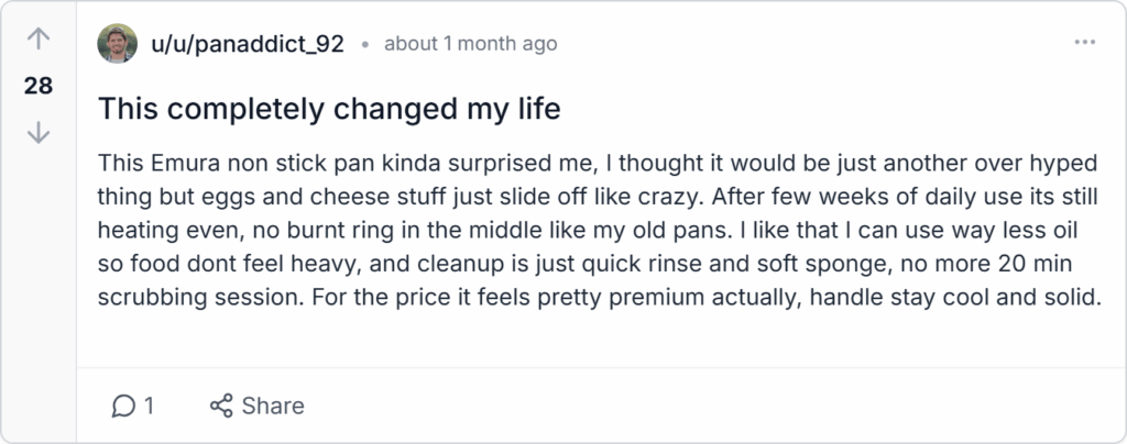 Emura Non Stick Pan Reviews