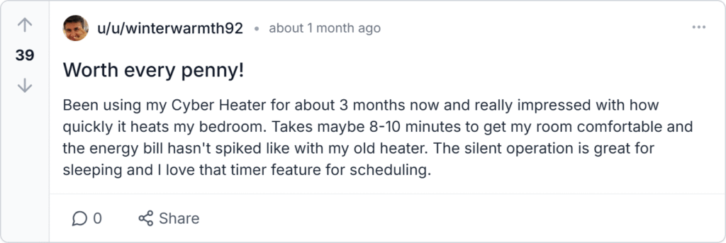 Cyber Heater Reviews