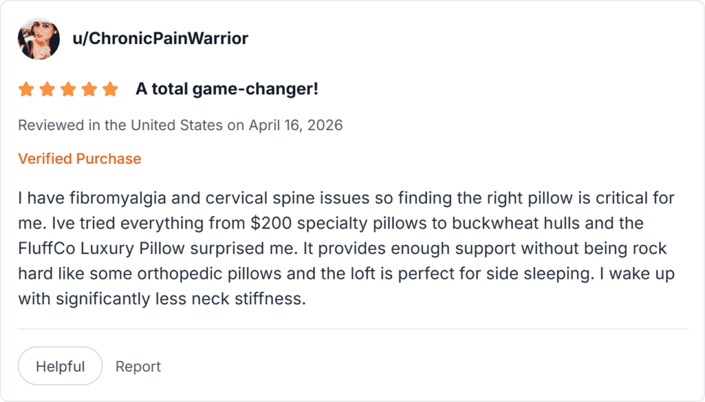 Fluffco Zen Pillow Reviews 