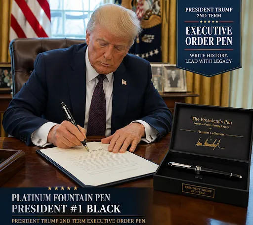 President Trump 2nd Term Executive Order Pen