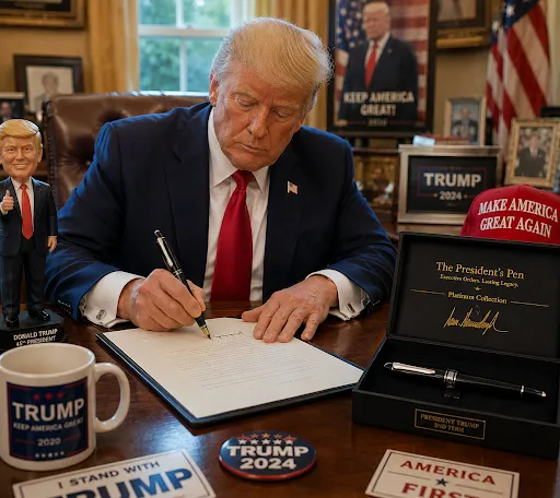 President Trump Executive Order Pen