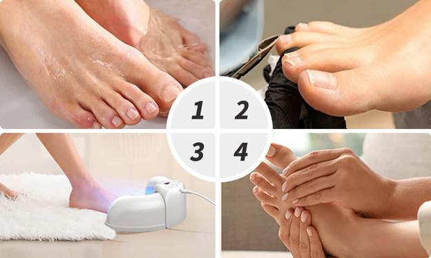 Step to Use Welnax BioClear Toenail Fungus Device