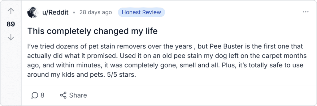 The Pee Buster Reviews