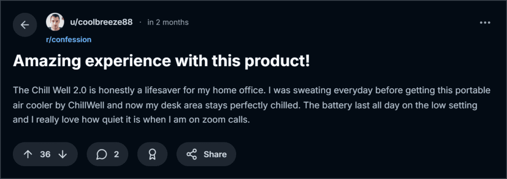 ChillWell 2.0 Reviews