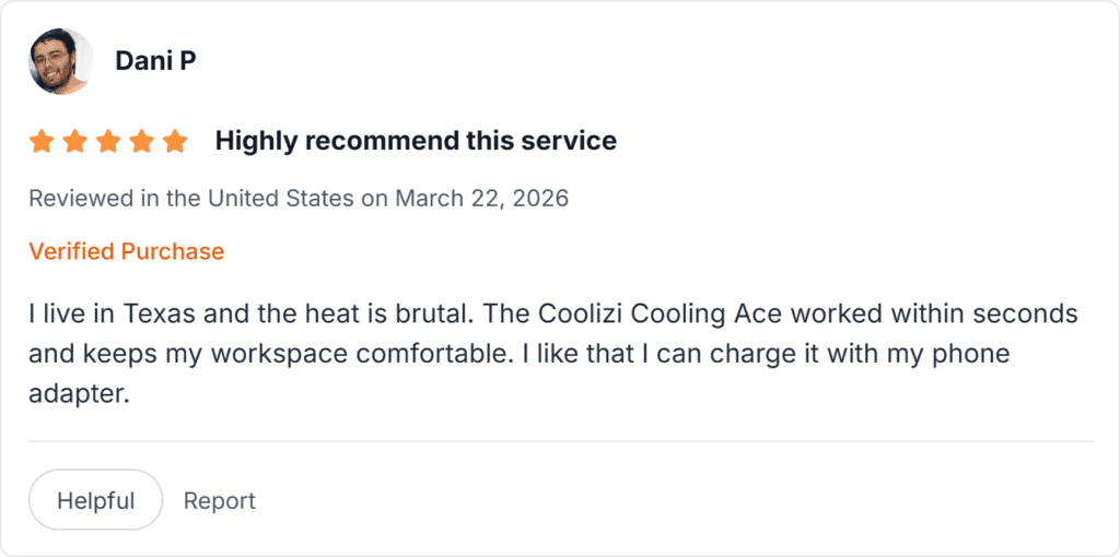 Coolizi Cooling Ace Reviews