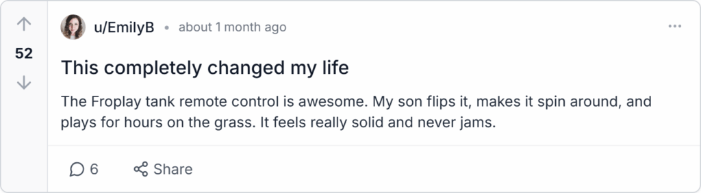 Froplay RC Racetank Reviews