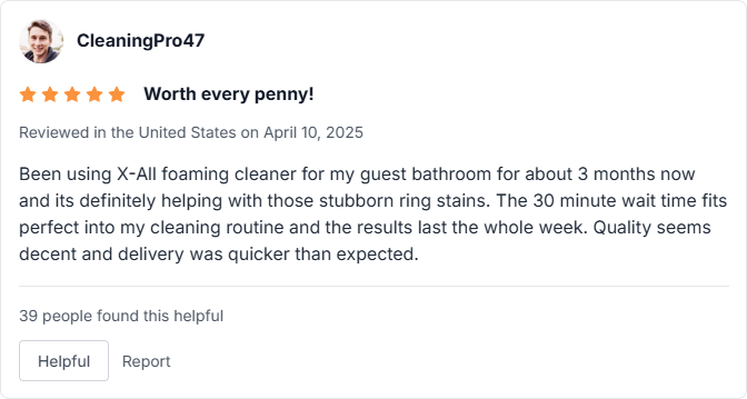 X-All Foaming Toilet Cleaner Reviews