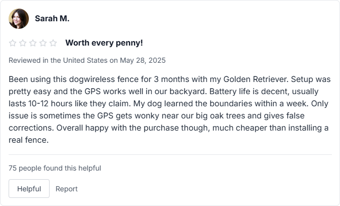 amazon review