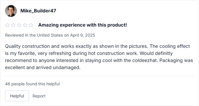 Coldeez Cooling Hat Reviews 