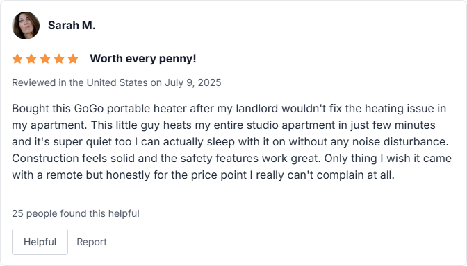 GoGo Heater Reviews