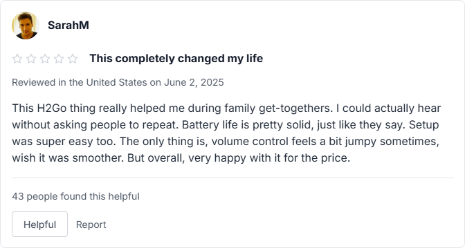 Hearing8s H2Go Reviews