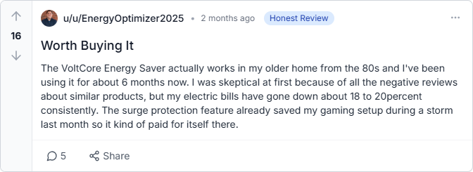 VoltCore Energy Saver Reviews