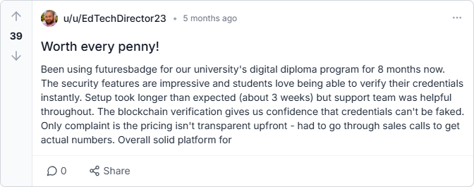 Future Badges Reviews
