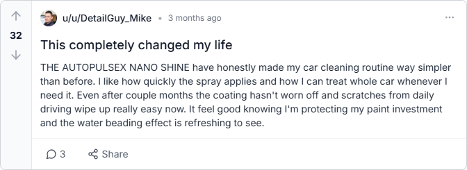 Autopulsex NanoShine Reviews