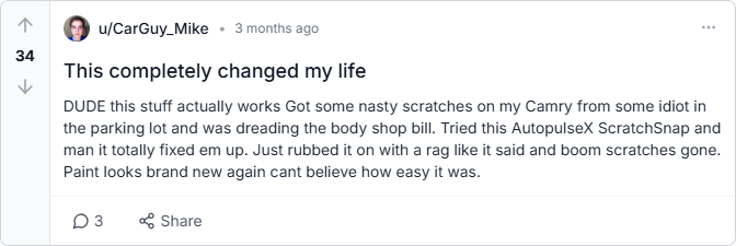 AutopulseX ScratchSnap Reviews