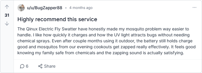 Qinux Swatter Reviews