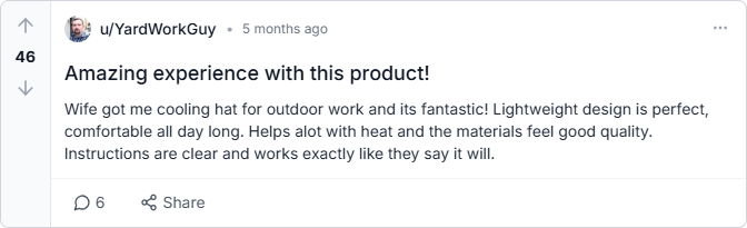 Coldeez Cooling Hat Reviews