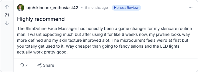 SlimDefine Face Massager Reviews