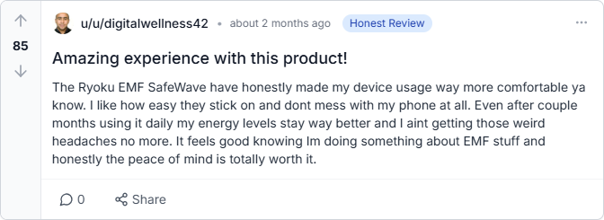 Ryoku EMF SafeWave Reviews