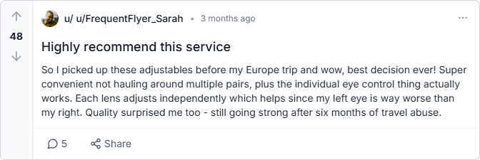 OneGlass Glasses Reviews