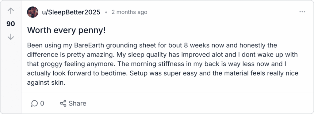 BareEarth Grounding Bed Sheets Reviews