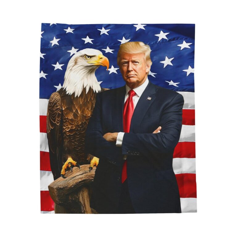President Trump and Bald Eagle Plush Blanket Review