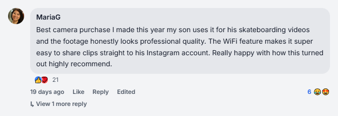 facebook reviews