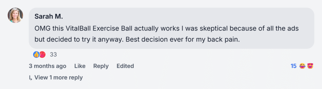 VitalBall Back Pain Solution Ball Reviews