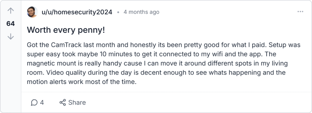 CamTrack Reviews