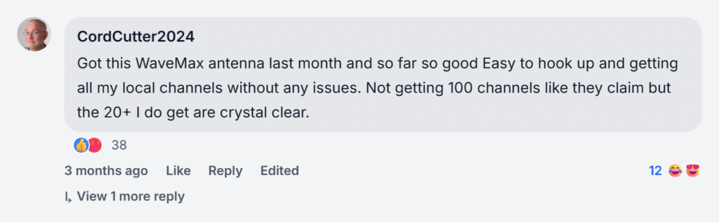 WaveMax Reviews from Facebook