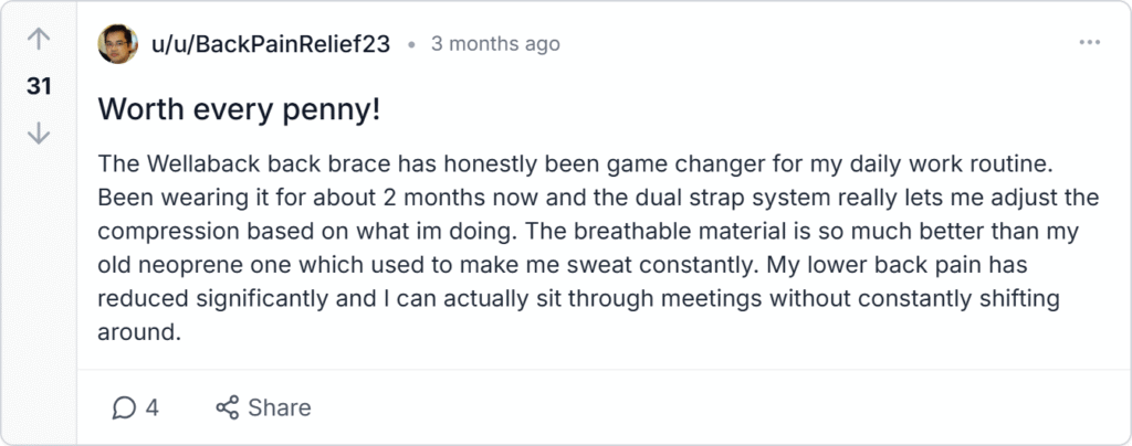 WellaBack Back Brace Reviews