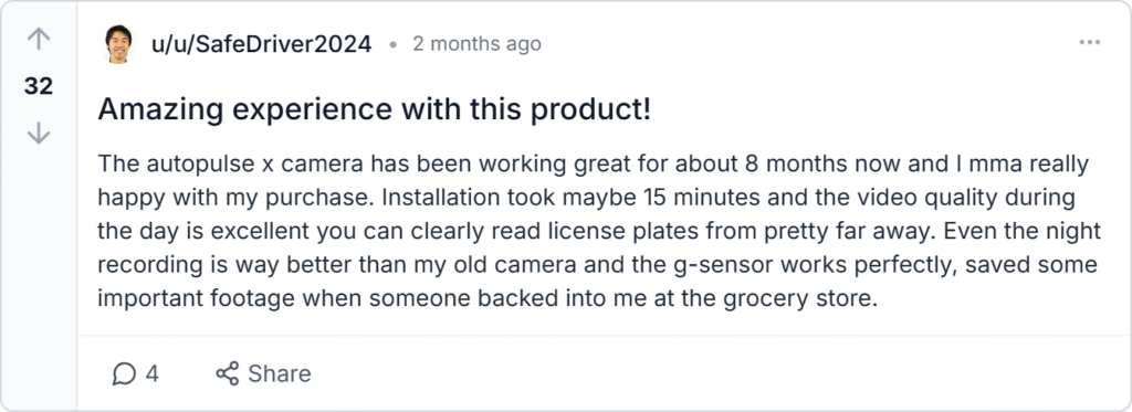 Autopulsex Dash Camera Reviews