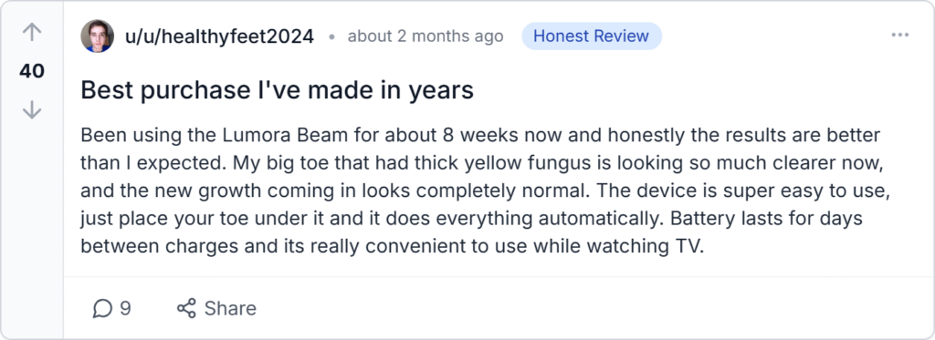 Lumora Beam Reviews