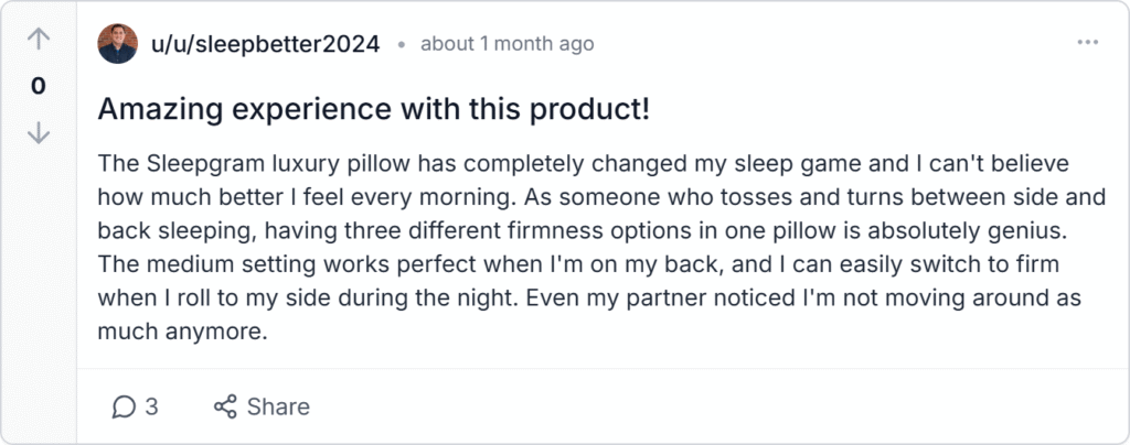 Sleepgram Luxury Pillows Reviews