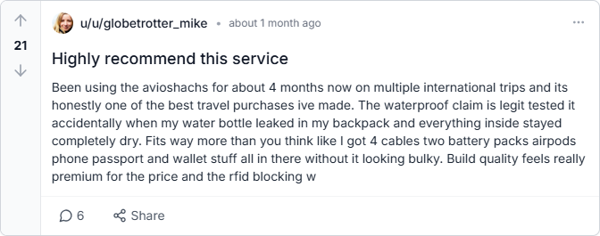 reddit reviews