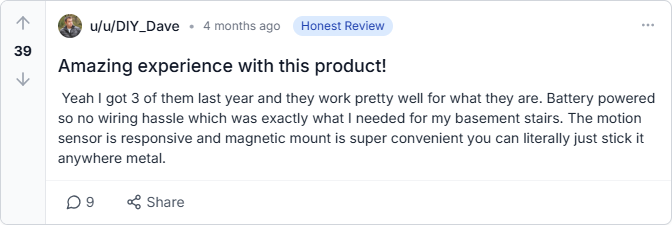 reddit reviews