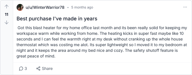 reddit reviews