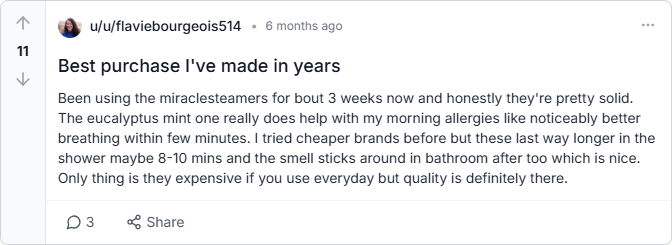 reddit reviews