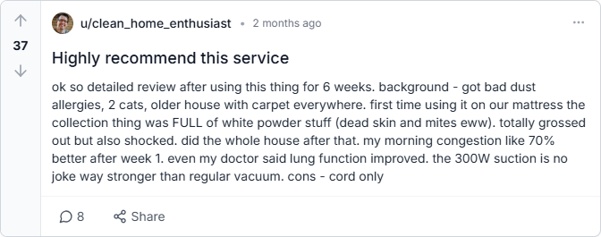 reddit reviews