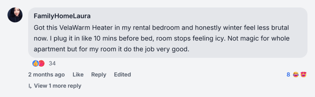 VelaWarm Heater Reviews