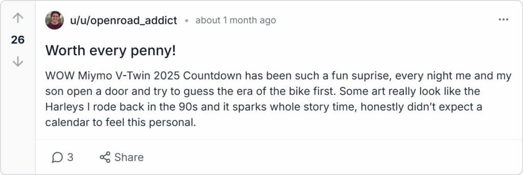 Miymo V-Twin Countdown 2025 Reviews