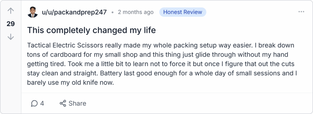 Tactical Electric Scissors Reviews