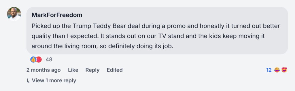 Trumpinator Teddy Bear Reviews
