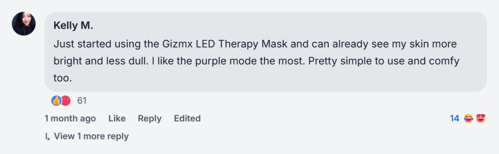 Gizmx LED Therapy Mask Reviews