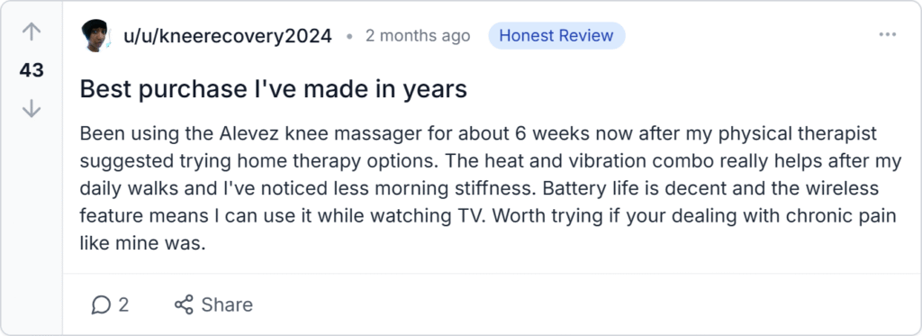 Alevez Easeflex Massager Reviews