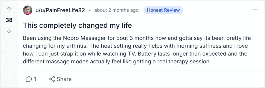 Nooro Knee Massager Reviews