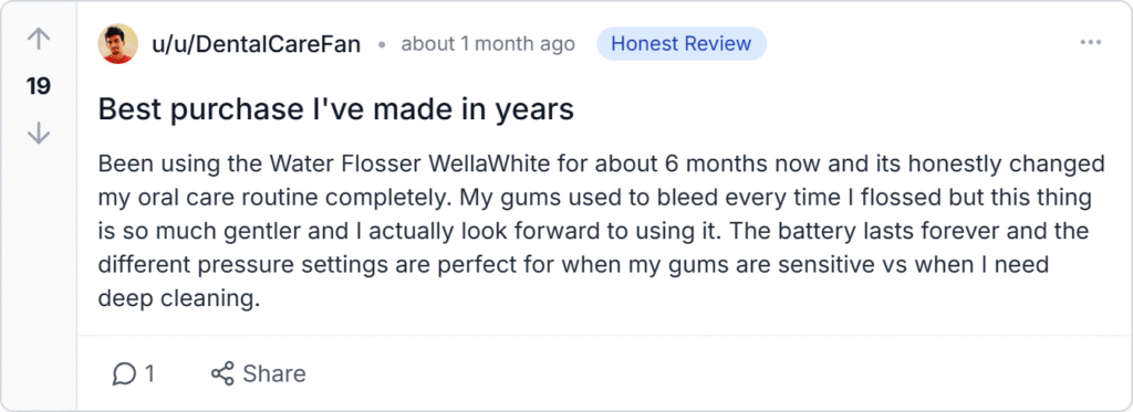 WellaWhite Water Flosser Reviews