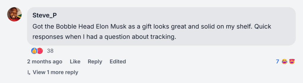 Elon Musk Bobblehead Reviews