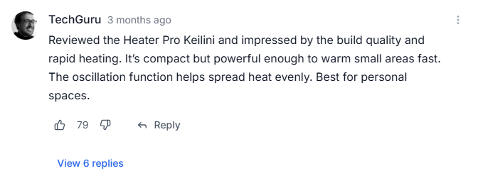 Keilini Heater Pro Reviews